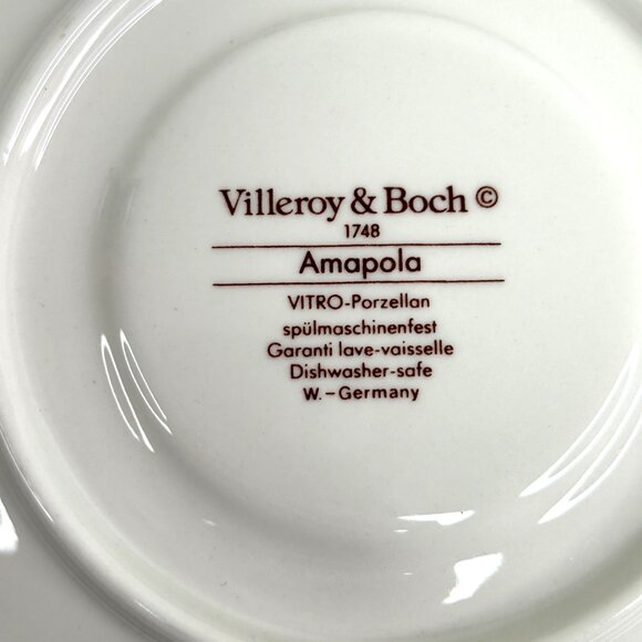 Villeroy & Boch Amapola Large Mug & Saucer Set Of 3 Floral 3.5" - Picture 3 of 11